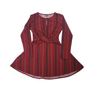 Lily Rose Striped Long Sleeved Dress Size: Medium‎